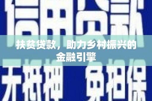 武侯扶贫贷款，助力乡村振兴的金融引擎