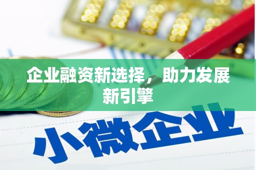武侯企业融资新选择，助力发展新引擎