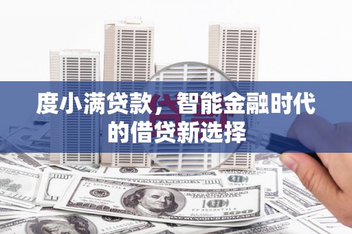 武侯度小满贷款，智能金融时代的借贷新选择
