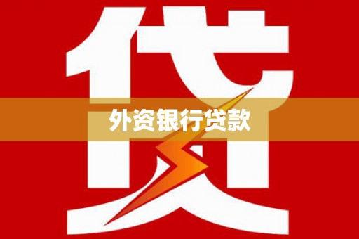 武侯外资银行贷款