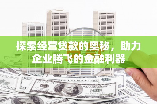 武侯探索经营贷款的奥秘，助力企业腾飞的金融利器