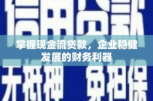 武侯掌握现金流贷款，企业稳健发展的财务利器