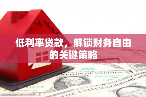 武侯低利率贷款，解锁财务自由的关键策略