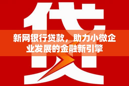 武侯新网银行贷款，助力小微企业发展的金融新引擎