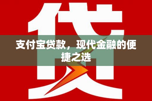 武侯支付宝贷款，现代金融的便捷之选