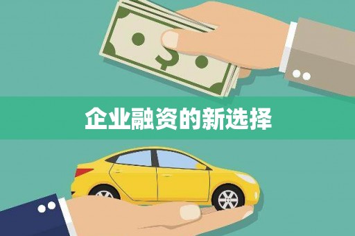武侯企业融资的新选择