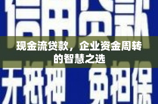 武侯现金流贷款，企业资金周转的智慧之选