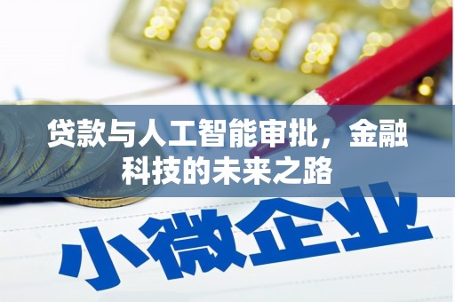 武侯贷款与人工智能审批，金融科技的未来之路