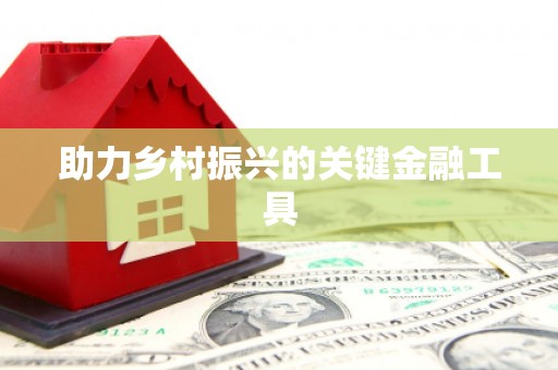 武侯助力乡村振兴的关键金融工具
