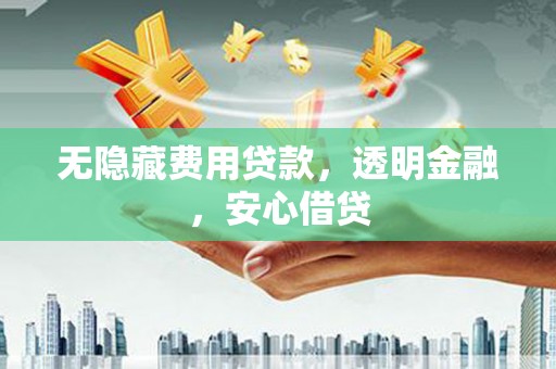 武侯无隐藏费用贷款，透明金融，安心借贷