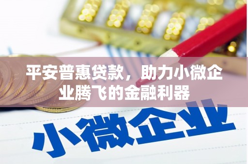武侯平安普惠贷款，助力小微企业腾飞的金融利器