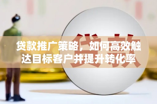 武侯贷款推广策略，如何高效触达目标客户并提升转化率