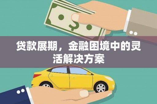 武侯贷款展期，金融困境中的灵活解决方案