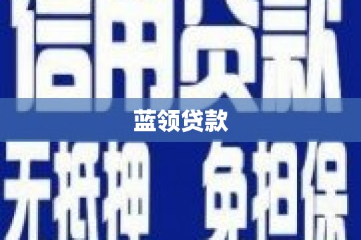 武侯蓝领贷款