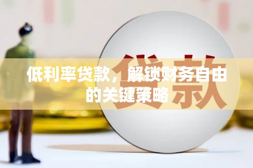 武侯低利率贷款，解锁财务自由的关键策略