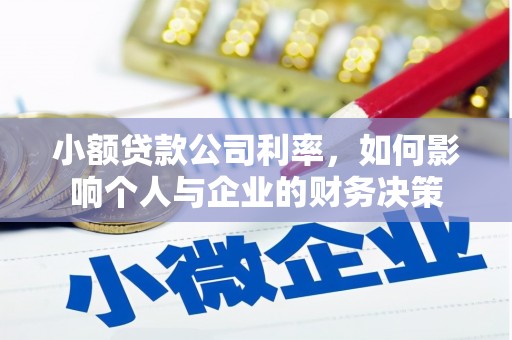 武侯小额贷款公司利率，如何影响个人与企业的财务决策