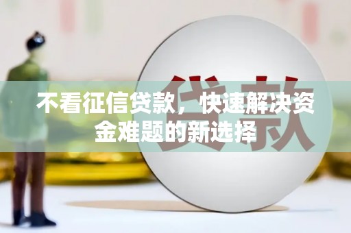 武侯不看征信贷款，快速解决资金难题的新选择