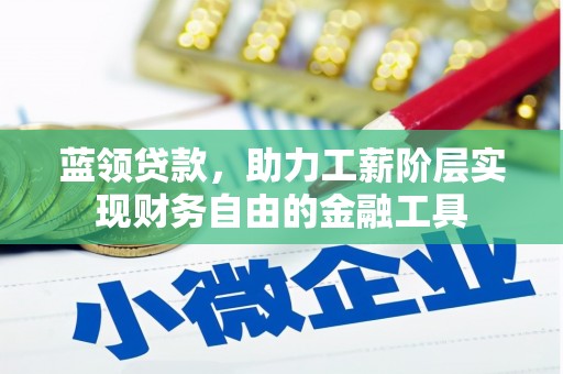 武侯蓝领贷款，助力工薪阶层实现财务自由的金融工具