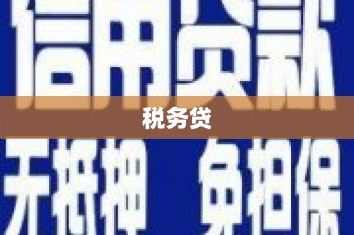 武侯税务贷