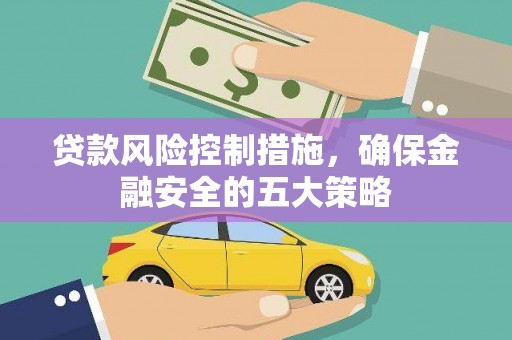 武侯贷款风险控制措施，确保金融安全的五大策略