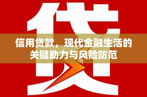武侯信用贷款，现代金融生活的关键助力与风险防范