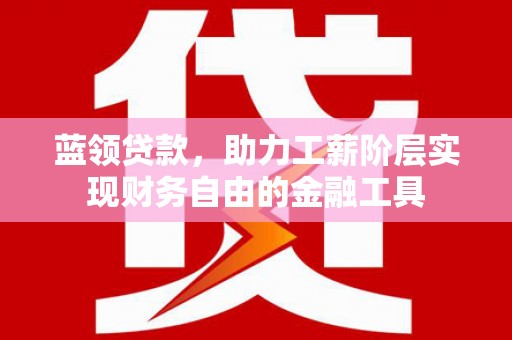 武侯蓝领贷款，助力工薪阶层实现财务自由的金融工具