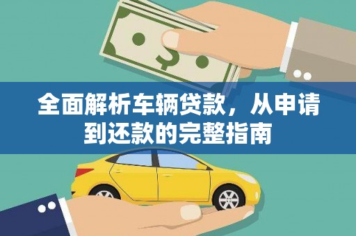 武侯全面解析车辆贷款，从申请到还款的完整指南