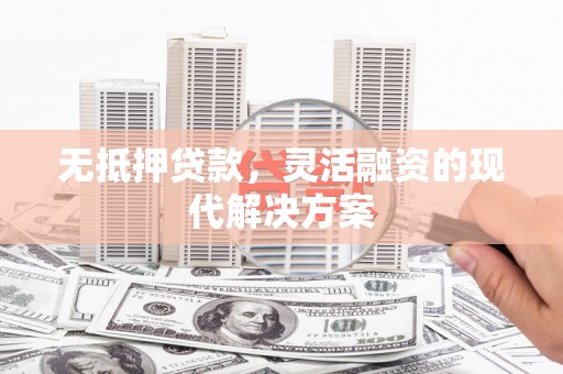 武侯无抵押贷款，灵活融资的现代解决方案