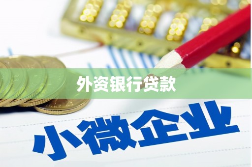 武侯外资银行贷款