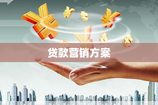 武侯贷款营销方案