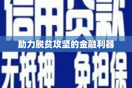 武侯助力脱贫攻坚的金融利器