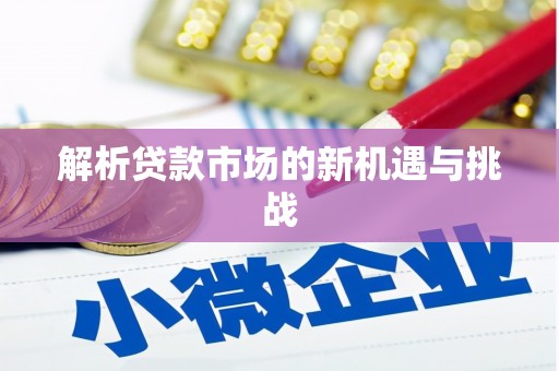 武侯解析贷款市场的新机遇与挑战